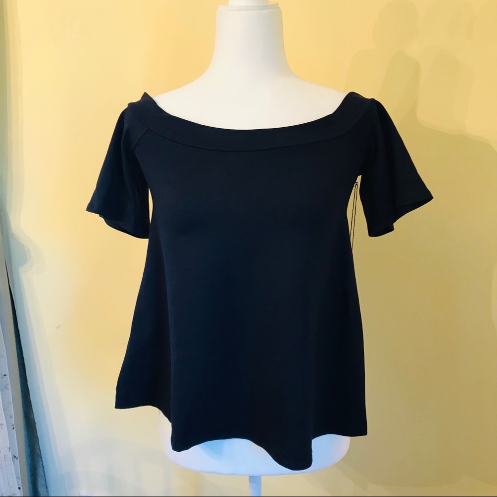 Susana Monaco Keyhole & Tie Back Short Sleeve